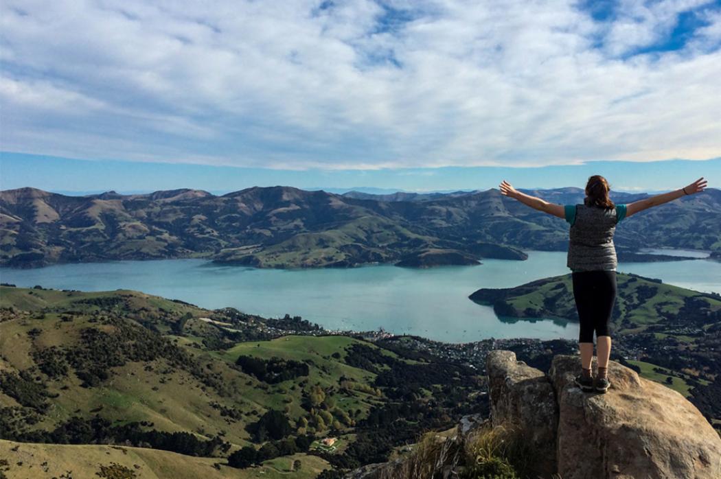 Christchurch view person hills